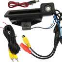 NLQR 170 Degree Parking Backup Camera, Fit for BMW 3 5 Series X1 X5 X6 E90 E91 E92 E93 E39 E60 E61 E53 E71 2008-2013, Rear View Camera Car Trunk Handle Backup Camera