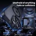 for iPhone 16 Pro Case with HD Screen Protect, [Compatible with MagSafe] [15FT Military Drop Protection] [Camera Protection] Magnetic Case for iPhone 16 Pro, Black