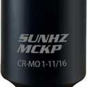 SUNHZMCKP 1/2" Drive Impact Socket, SAE 1-11/16 In Deep 6 Point, CR-MO, Axle Nut Impact Grade for Easy Removal