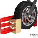 Mower Wheel Boot Lock for Small Mower Boot Secure on Open Enclosed Trailers or Garage fit Small Mowers Diameters from 8 to 14.5