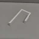 GERZWY Bathroom Toilet Paper Holder SUS 304 Stainless Steel Tissue Paper Roll Holder Wall Mount, White