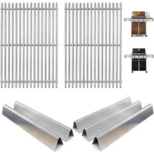7620 Flavorizer Bars & 7528 Grill Grates for Weber Genesis 300 SER Gas Grill, Grill Parts for Webber Genesis E-310 S-310 E-320 S-320 E-330 S-330 EP-310 CEP-310 CEP-320 EP-320 CEP-330 EP-330