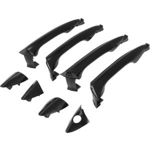 Exterior Door Handle Set for Hyundai Elantra 2011 2012 2013 2014 2015 2016 Black Front & Rear Left Driver & Right Passenger Outside Door Handles 826513X000/826523X000/826623X020