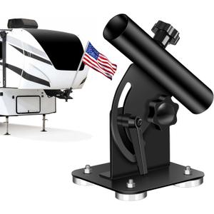 Magnetic Flag Pole Holder for 5th Wheel RV Hitch  Heavy-Duty Magnetic RV Flag Pole Mount for Fifth Wheel, No-Drill Installation, 90 Adjustable Angle, Perfect for Camper and Trailer