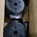 US Weight 105 Pound Barbell Weight Set for Home Gym| Adjustable Weight Set with Two Dumbbell Bars and Full 6 Ft Bar, Black