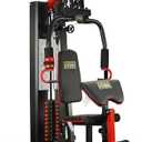 Fitvids Home Gym, Multifunctional Workout Equipment with Leg Press, Exercise Equipment for Home with Pulley System, Home Gym Equipment for Full Body Strength Training