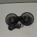 Nauttxon Car Fan for Back Seat [Comes with Car Charger] 360 Degree Rotatable USB Car Seat Fan for Baby Rear Facing - 3 Speeds Separate Control for Vehicles SUV RV