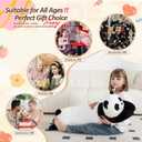 MMguai 40'' Giant Panda Stuffed Animal, Large Stuffed Panda Long Body Pillow Plush Toy, Big Soft Toy Panda Jumbo Fluffy Bear Plushies Gift for Kids Boys Girls, Birthday