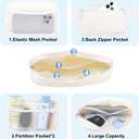 VOROLO Fanny Pack For Women And Men Crossbody Bag Belt Bag with Adjustable Strap Graduation Gifts PU White