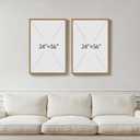 Large Framed Neutral Abstract Wall Art, Set of 2 Modern Canvas Prints Paintings Artwork for Walls, Minimalist Colorful Pictures for Living Room Bedroom Dining Room Hallway Lounge Wall Decor 24x36 In