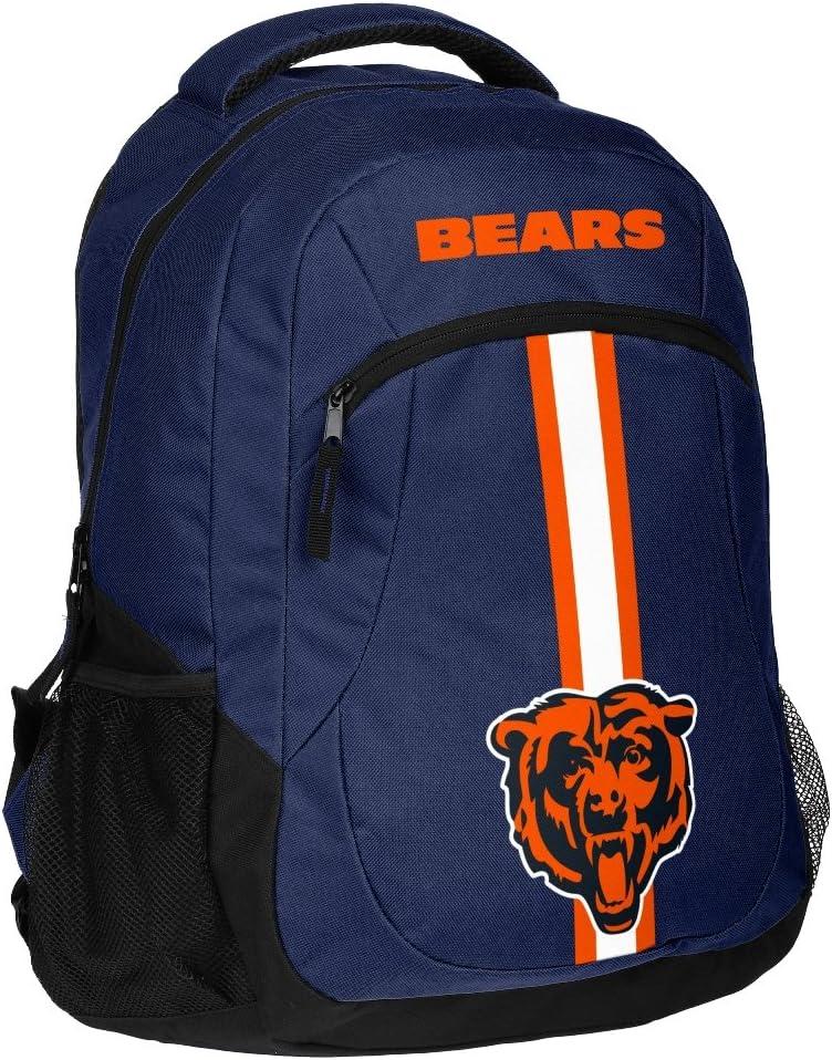 FOCO Chicago Bears NFL Action Backpack (One Size, Team Color)
