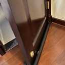 Door Draft Stopper 29"-30" Inch Under Door Draft Noise Blocker Black Gap Stoppers Entry Door Draft Guard for Bottom of Doors Adjustable Twin Door Draft