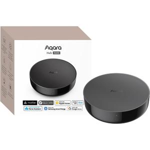 Aqara Smart Hub M200, Matter Controller, Thread Border Router, Featuring Aqara Zigbee, Bluetooth, Wi-Fi, PoE, IR, Supports Amazon Alexa, Apple HomeKit, Home Assistant, SmartThings, Google Home, Black