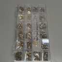 4880Pcs Champagne Rhinestones for Nails, Gold Crystal Nail Rhinestones Round Beads Flatback Glass Gems Stones, Multi Shapes 3D Nail Crystals for Nail Art DIY Crafts Clothes Shoes Jewelry (S3-Champagne Color)