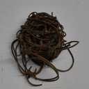 Fake Rusted Barbed Wire Decoration - 98inch Halloween Plastic Barb Wire Fake Barb Wire Decoration Prop Western Decor Haunted House Layout Barbwire Brown, 250.00X0.50X0.50CM
