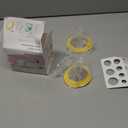 Nenesupply 17mm Oval Flanges Compatible with Medela Breast Pump Parts Replace 17mm Medela Flange Accessories. Work with Pump in Style Parts Symphony Parts Swing Maxi Harmony and Personalfit Flex