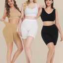 Reamphy 3 Pack Slip Shorts for Women Under Dress,Comfortable Smooth Yoga Shorts,Workout Biker Shorts (XL)