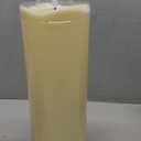 4" x12" Outdoor Waterproof Candles with Timer, Large Pillar Candles Battery Operated, Plastic Tall Flameless Candles for Garden Patio Porch Home Party, Ivory 1Pack