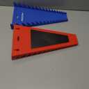 2-Pack Magnetic Wrench Organizer, 32-Slot Premium Wrench Rack Holder Tool Trays for Toolboxes Drawer Storage, SAE (1/4" - 1-1/16") & Metric (6mm - 24mm)