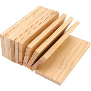 10 Pieces 3.5x1.6x0.2 Inch Unfinished Wood Rectangle Board for Paintings, 0.2 Inch Thick Natural Pine Wooden Blocks Panels Plank, for DIY Art Crafts, Architectural Models, Dollhouse Accessories