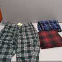 DG Hill 1Pack or 3Pack Mens PJ Pajama Pants Bottoms Fleece Lounge Pants Sleepwear Plaid PJs with Pockets Microfleece XS