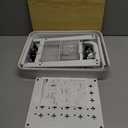 ALVOROG 3 Tier Rolling Cart with DIY Pegboards Metal Utility Cart with Wheels Handles Baskets Hooks, Storage Cart for Office Kitchen Bathroom(White)