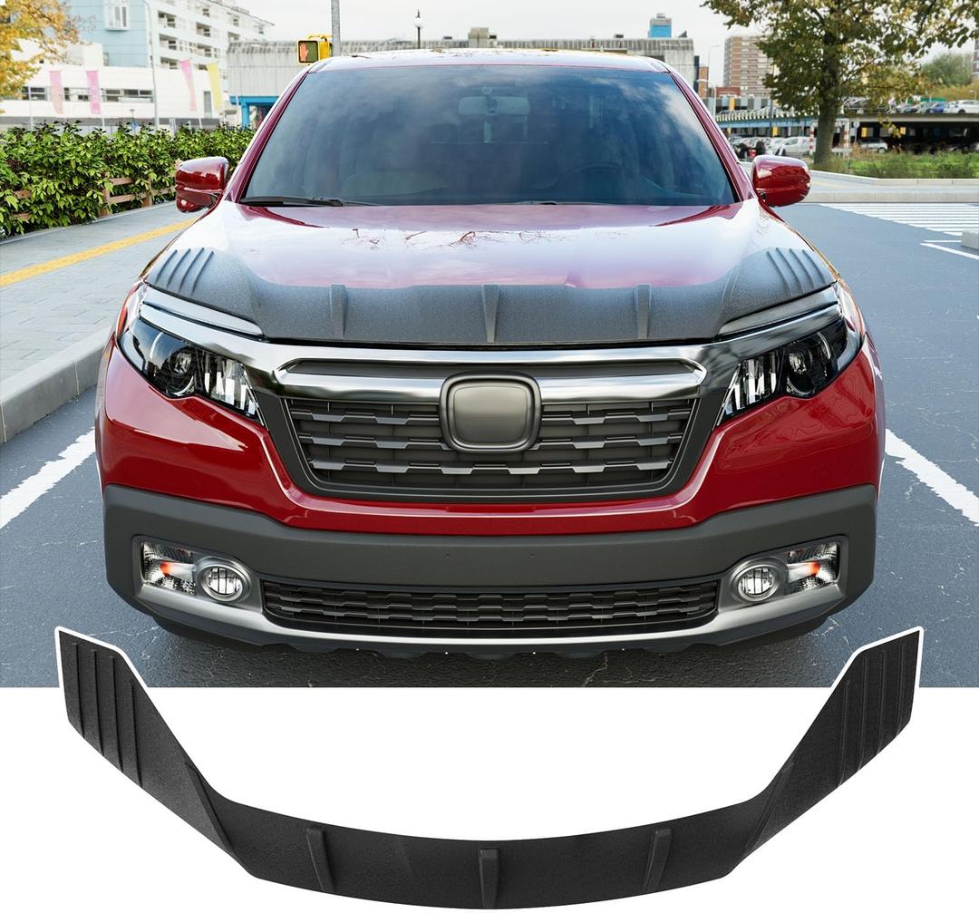 powoq Hood Deflector Compatible with 2017-2020 Honda Ridgeline Deflector 2016-2022 Pilot Shield 2019-2021 Passport Hood Protector Replacement for 2017-2020 Honda Ridgeline Accessories