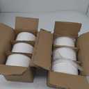 Ceramic Bowls with Lids: 20 oz Microwave Safe Food Storage Containers for Soup, Salad, Cereal, Leftovers, Meal Prep, Lunch, Picnic, Camping, Serving - Airtight, White, Set of 6