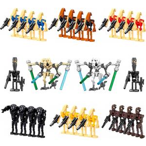 Toysvill Battle Robots Building Block Set for Kids | Generals + Droids Minifigures (28 PCS) with Weapons, TOYSVILL-BB-BD-28