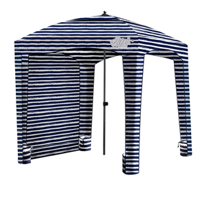 Qipi Beach Cabana - Easy to Set Up Canopy, Waterproof, Portable 6' x 6' Beach Shelter, Included Side Wall, Shade with UPF 50+ UV Protection, Ultimate Sun Umbrella - for Kids, Family & Friends