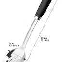 Brushed Stainless Steel Non-Slip Ergonomic Handle Spoon