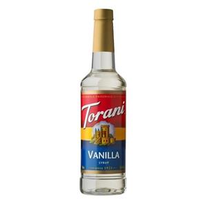 Torani® Vanilla Syrup (750 mL /25.4 oz ) Pack of 4 BB 8/29/27