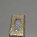 Gaocai 3 Pcs Silver Shiny Golden Rhinestones Light Switch Cover Durable Silver Rhinestone Wall Plate Cover Decorative Electrical Outlet (Standard Size)