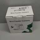 Bird Feeder with Camera, Solar Powered Outdoor Birdhouse, 2K HD AI Smart Identify Birds Species, Instant Motion Detection & Alerts, Capture Bird Video, Gifts for Mom Dad and Bird-Lovers (Green)