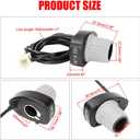 Twist Throttle for Razor MX500 MX650 SX500 Twist Grip Throttle 6-Wire Connector for Razor 36V MX500 (Version 21+) MX650 (Version 14+) EcoSmart SX500 (All Versions) Off Road Moto Part W13114501043