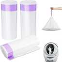 Liner Bags Compatible with Litter Box,Heavy-Duty and Durable Replacement,Litter Box 4 Accessories Compatible with for Hassle-Free Care,3 Rolls(63PCS)