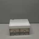 LETURE Desktop Organizer with Drawer, Accessories Stationary Organizer Desk Caddy, Pen/Pencil/Business Card/Sticky Note Tray/Paperclip Holder Storage Box (White)