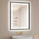 22"x30" LED Bathroom Mirror with Lights, Front & Backlit, Anti-Fog, Dimmable, 3 Color Temperature, CRI 90+, LED Mirror for Bathroom with Premium Full Aluminum Frame, Touch Control with Memory