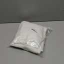 32 Inch Length,White Linen Kitchen Curtains,Extra Wide Small Bathroom Curtains Window Rustic Farmhouse