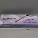 HEEYA 48 Inch Long Snow Brush for SUV, Extendable Ice Scraper and Brush with Foam Grip, 360 Pivoting Snow Car Brush for Truck Auto Jeep RV Vehicle Windshield Window - Pink