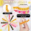 Dingion 48 Pieces Softball Accessories Set Includes 24 Softball Bracelets Wristband Silicone Bracelet 24 Hair Ties Sports Elastic Headband