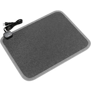 Heated Floor Mat for Foot Warmer - 110V Adjustable Temperature Under Desk Electric Heater with Timer for Office Bathroom Home, Heating Pad for Cold Feet