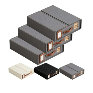 Foldable Sheet Set Organizer, Sheet Storage Organizer with Window & Label, Bed Sheet Closet Storage Container for Sheets, Duvet Covers, Blankets, Space-Saving Bedding Organizers (3pcs-B)