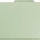Smead Value Filing 100% Recycled Pressboard Classification File Folder, 1 Divider, 2" Expansion, Legal Size, Gray/Green, 10 per Box