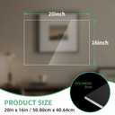 16X20 Plexiglass Sheets 1/8” Thick,3mm Clear Acrylic Sheet 2 Pack