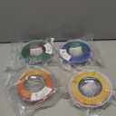 AMOLEN Silk PLA 3D Printer Filament Bundle, Shiny Dual Color Filament 1.75mm Pack, Multi Color Change 3D Printing Filament for Most FDM 3D Printer, 4 Spools 200g Each (Dual Red Gold/Red Green/Red Blue/Blue Green)