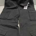 ZMPSIISA Women Pants High Waisted Cargo Pants Combat Military Wide Leg Casual Trousers 8 Pockets (Medium, Black)