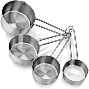 Stainless Steel Measuring Cups Set of 4 in different size (250,125,50,60 ML) (Set of 4 Cups)
