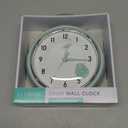 La Crosse Clock 9.5-inch Retro Diner Light Pistachio Green Silent Sweep Quartz Clock - 404-3024PH