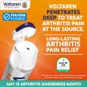 Voltaren Arthritis Pain Relief Gel, Diclofenac Sodium, 1% (NSAID), Clinically Proven Powerful Pain Reliever, No Prescription Needed, 1.7oz
